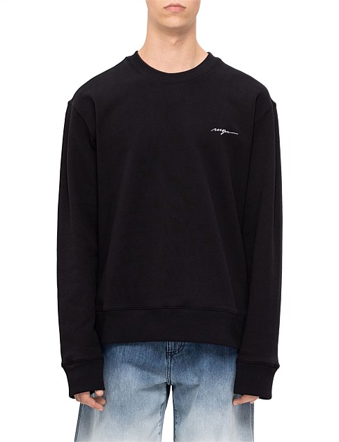 SCRIPT CREW NECK SWEATSHIRT