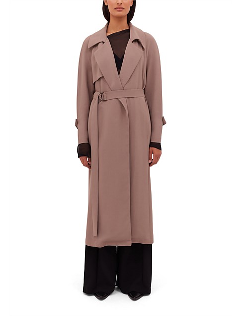 TAUPE SUITING HENRI TRENCH