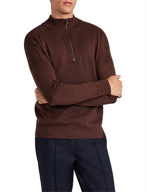 MERINO FUNNEL NECK SWEATER