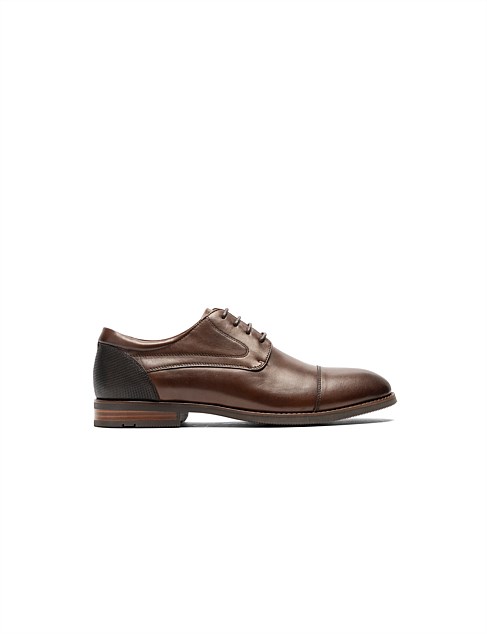 LOBURN DERBY SHOE - TEAK MULTI