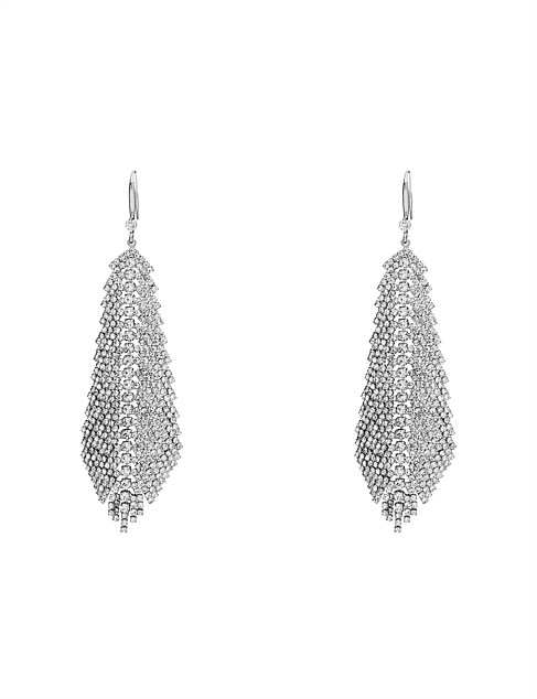 FEATHER STONE STATEMENT EARRING