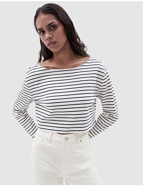 CROPPED STRIPE TOP