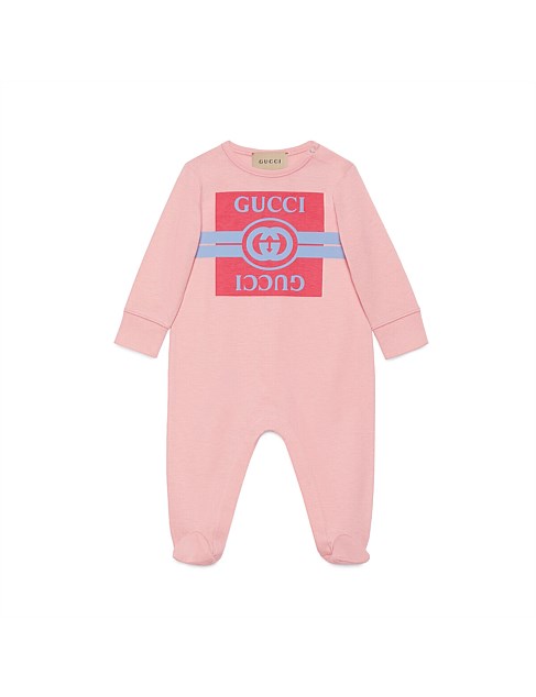 Baby printed cotton jersey one-piece