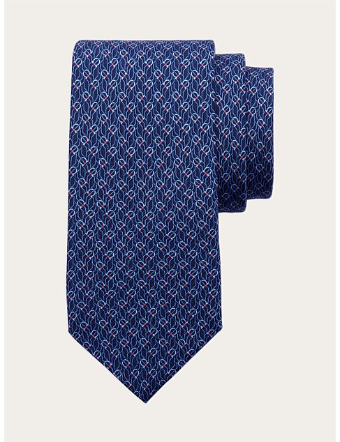 TETRIS PRINT SILK TIE