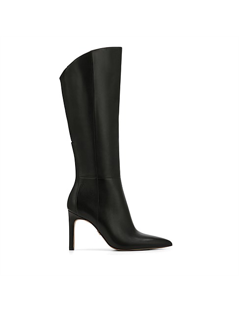 HENNING Black Leather Long Boot