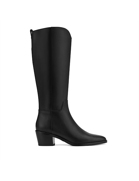 JOSS Black Leather Long Boot