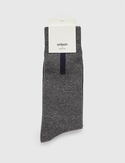 VERTICAL BLOCK STIPE CREW SOCK