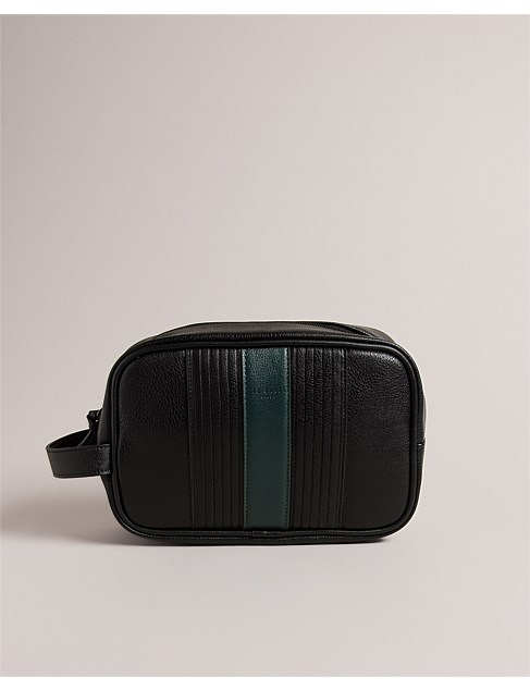 EVENS STRIPED PU WASHBAG