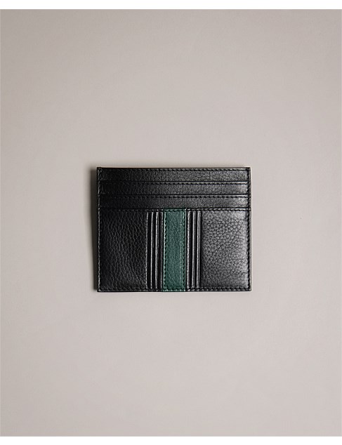 EVET STRIPED PU CARDHOLDER