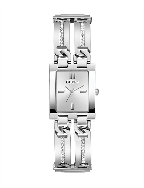 MOD ID CRYSTAL SILVER BRACELET WATCH