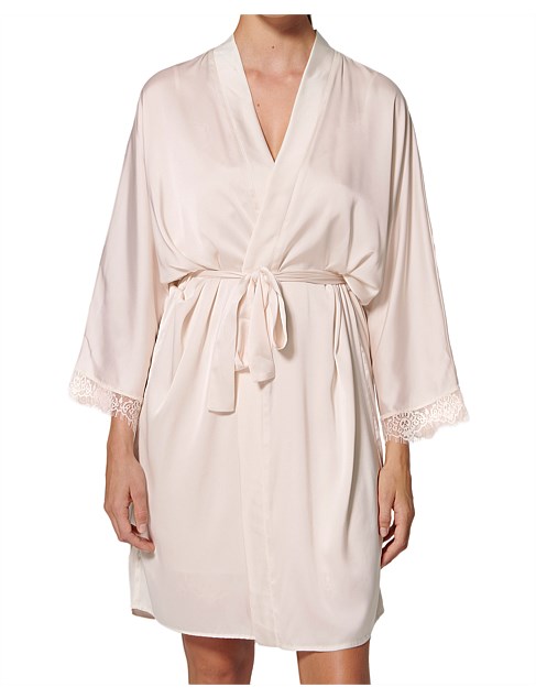 SATIN SECRETS KIMONO ROBE