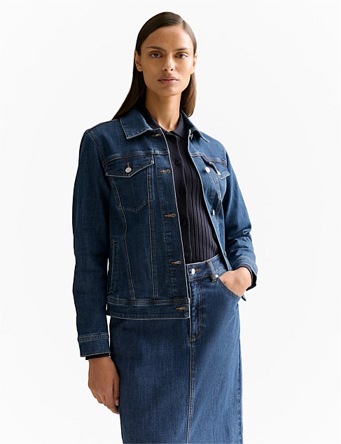 Australian Cotton Blend Classic Denim Jacket