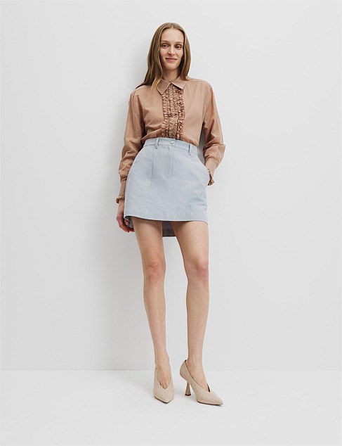 Ruffle Organza Shirt