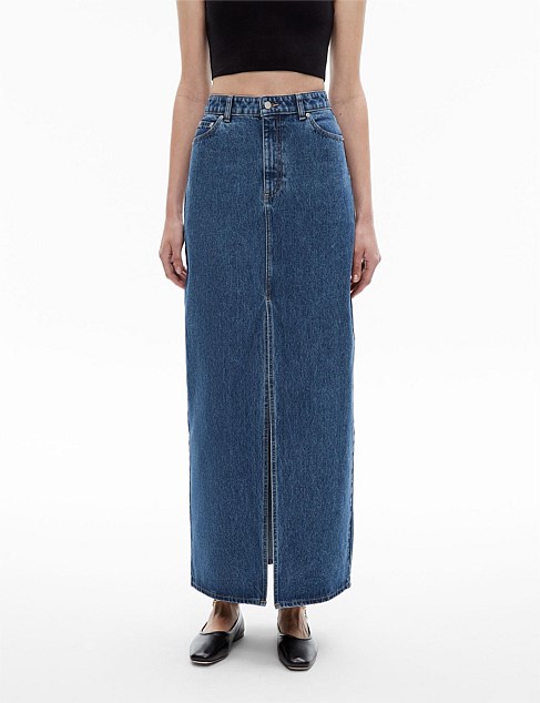 Denim Maxi Skirt