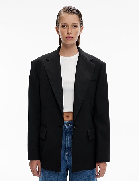 Oversized Single-Breasted Blazer