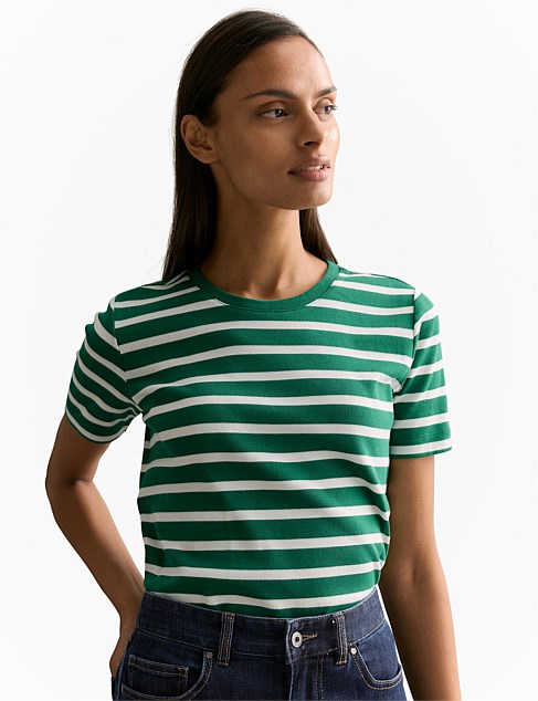 Australian Cotton Yarn Dyed Stripe T-shirt