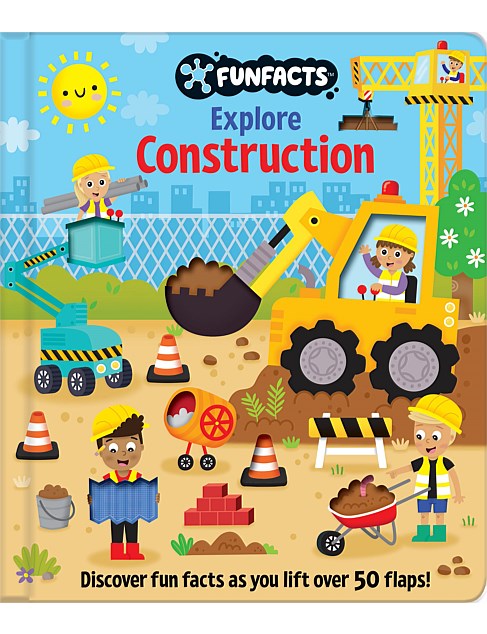 FunFacts - Lift the Flap Board Book - Explore Construction