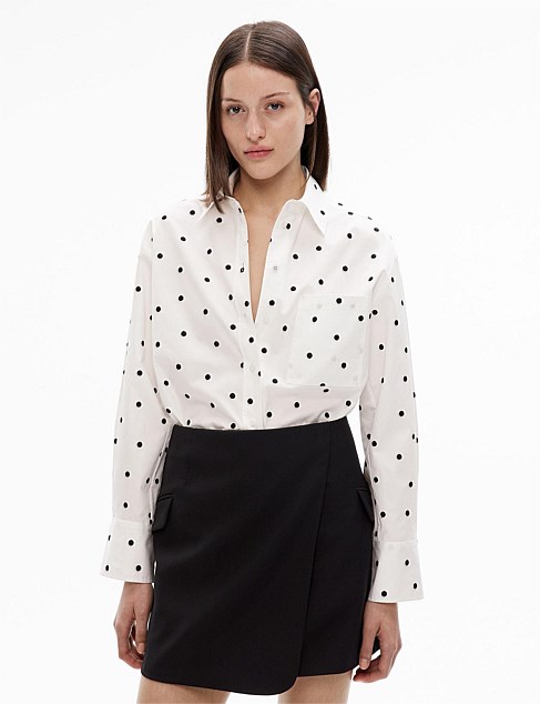 Embroidered Spot Shirt