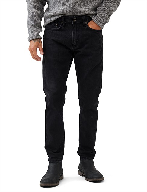 Hira Slim Italian Denim Regular Leg 32" - Coal