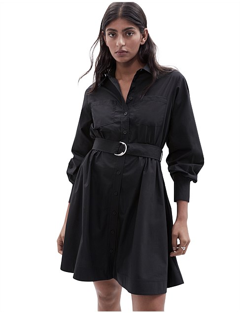 BELTED SHIRT DRESS