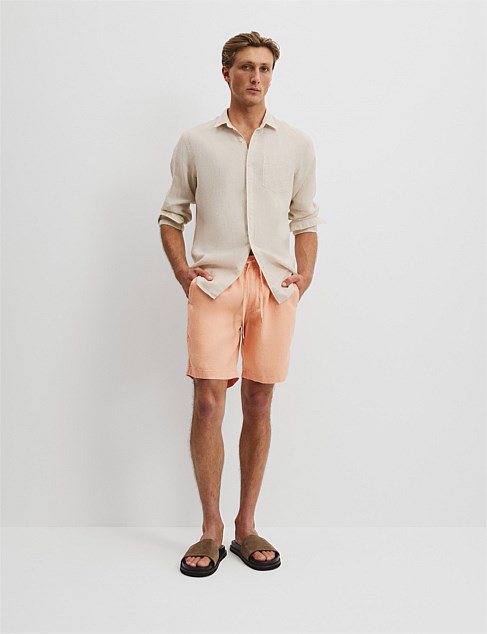 Organically Grown Linen Drawcord Short