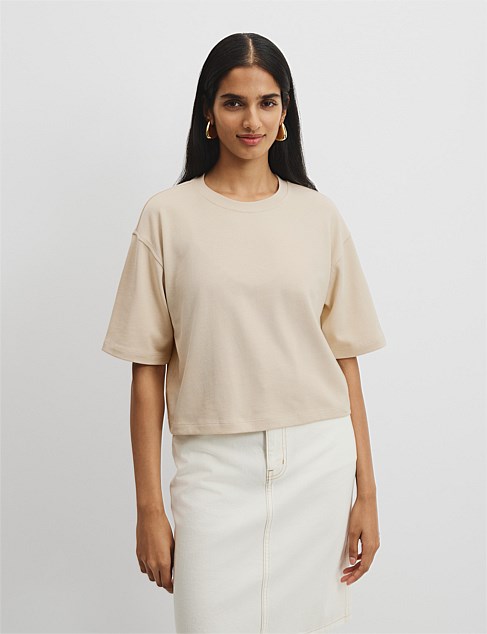 Australian Cotton Cropped T-Shirt