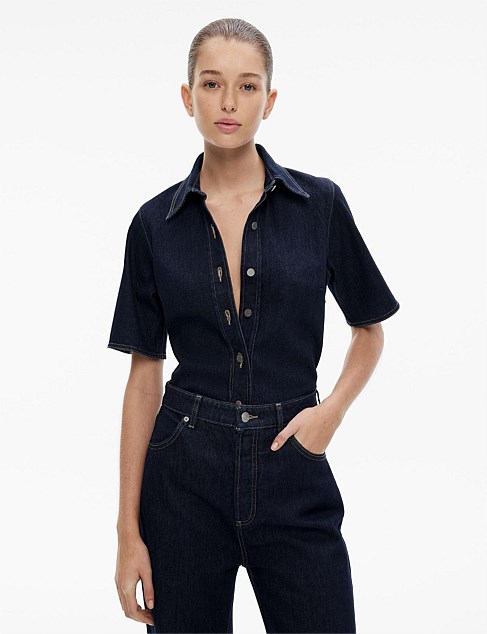 Denim Short Sleeve Shirt