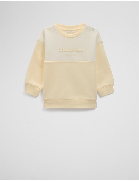 Australian Cotton Spliced Logo Sweat