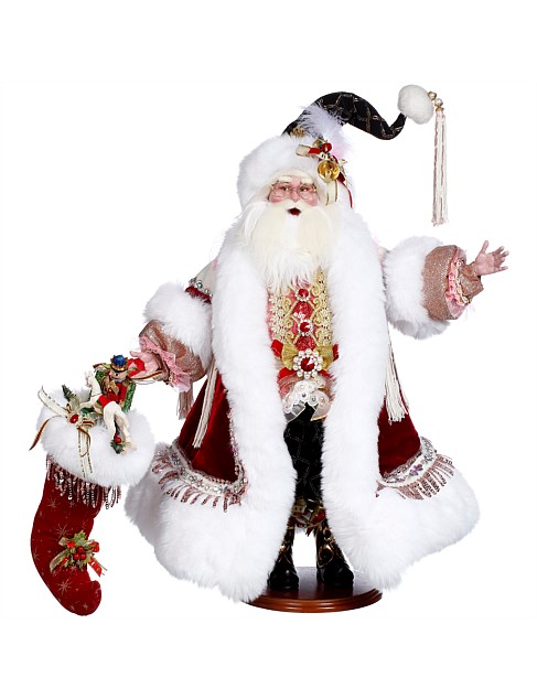 69CM SANTA WITH STOCKING