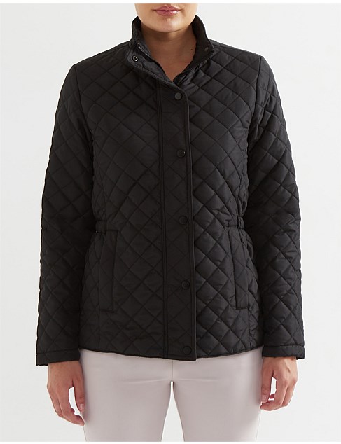 ZIP FRONT QUILTED JACKET