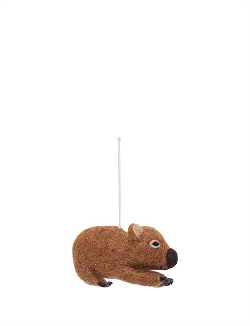 Felt Wombat Ornament