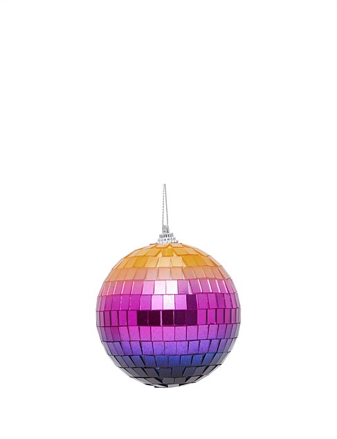 8cm Multicolour Disco Ornament