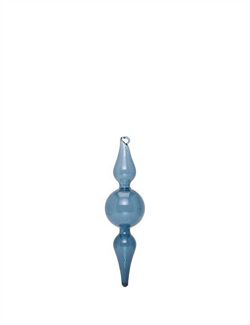 5cm Blue drop ornament