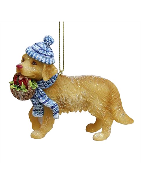 8CM GOLDEN RETRIEVER RESIN ORNAMENT