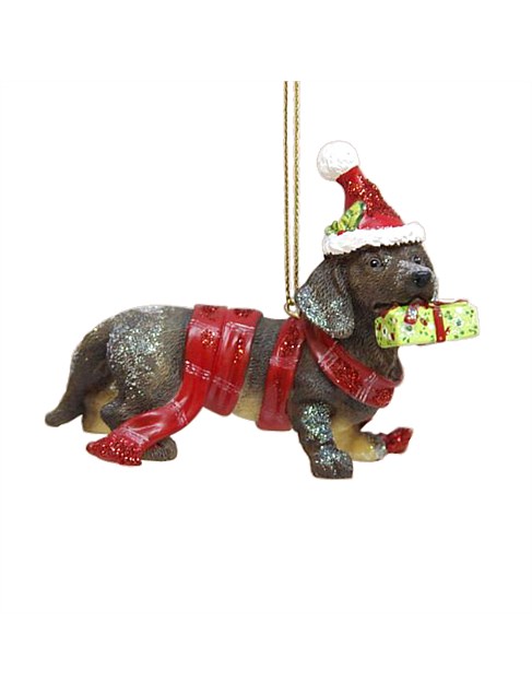 7CM DACHSHUND RESIN ORNAMENT