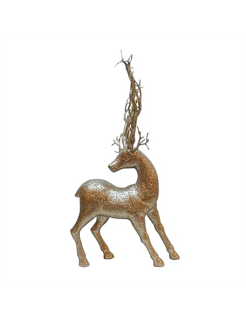 58CM GLITTERED REINDEER TABLETOP DÉCOR