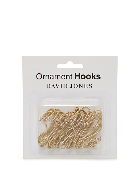 GOLD ORNAMENT HOOKS PACK OF 50