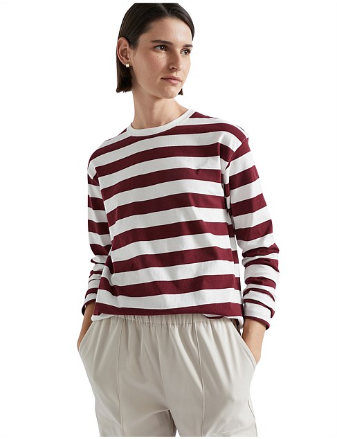 LONG SLEEVE STRIPE TOP