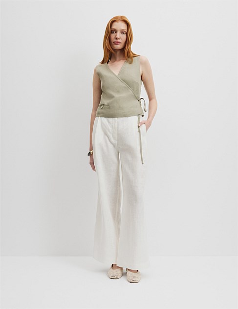 Organically Grown Linen Yarn Dyed Pant