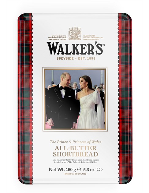 THE PRINCE & PRINCESS OF WALES SHORTBREAD TIN 150G