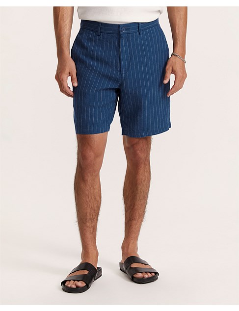 LUCA LINEN STRIPED SHORT