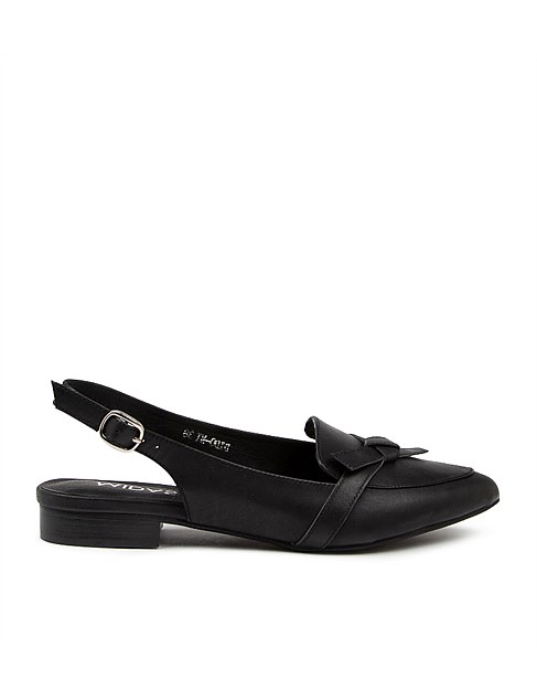 DIDO BLACK LEATHER LOAFERS