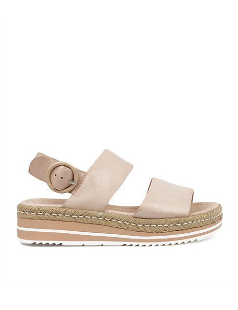 Athens Nude Leather Sandals