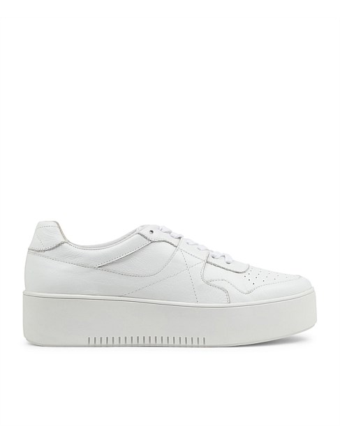 Wabel White Leather Sneakers