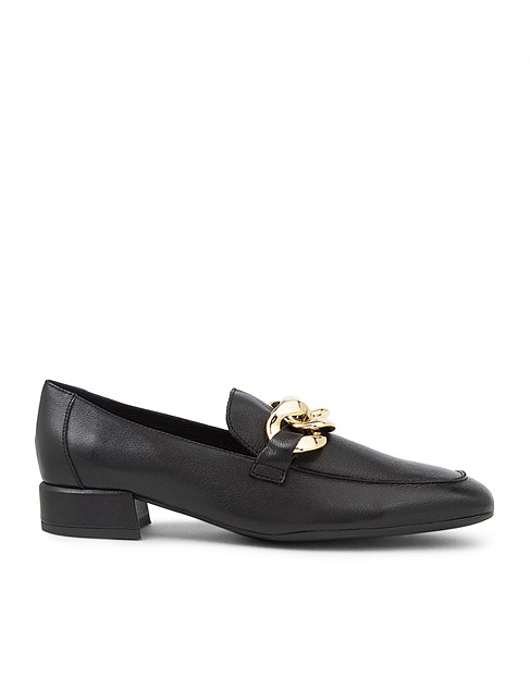 VISTEN BLACK LEATHER LOAFERS