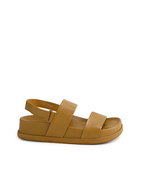 Gea Toffee Leather Sandals