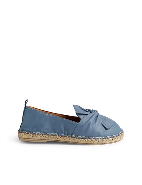 Uselv Denim Leather Espadrilles