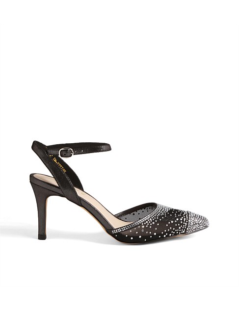 Britts Black Shimmer Silver Multi Heels