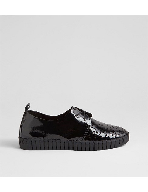 Hexxie Black Patent Leather Sneakers