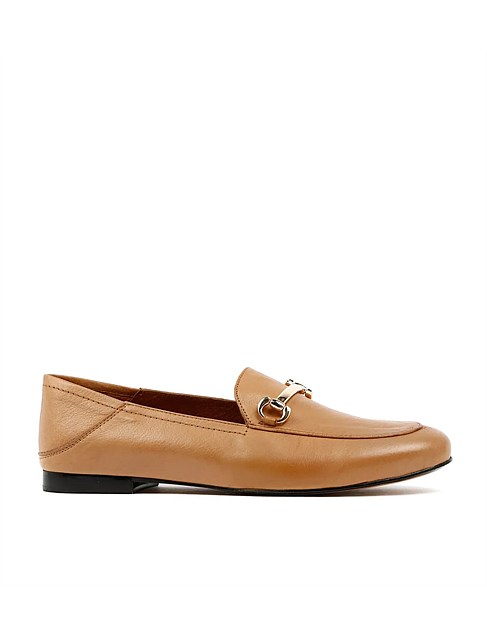 Ginnas Tan Leather Loafers